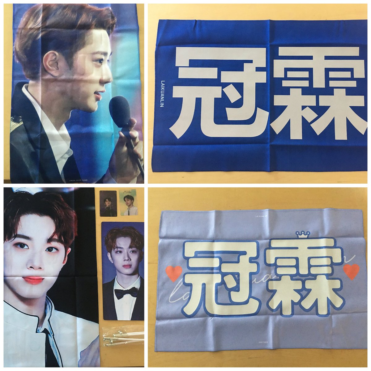 Anneyeong Porkies!LAI KUANLIN CHEERING SQUARE SLOGANPHP 1,000 ea w/zipper bag1 DAY PAYMENT OF 50% OR FULL. OTHER 50% TIL DOP.DOP AUG 19SHIP TO PH AUG 22ETA 15 DAYS OR DEPENDS ON THE SITN.MOP BPI & GCASH ONLY!DM TO ORDER.Kamsa!  #porKShopGO19  #wannaone