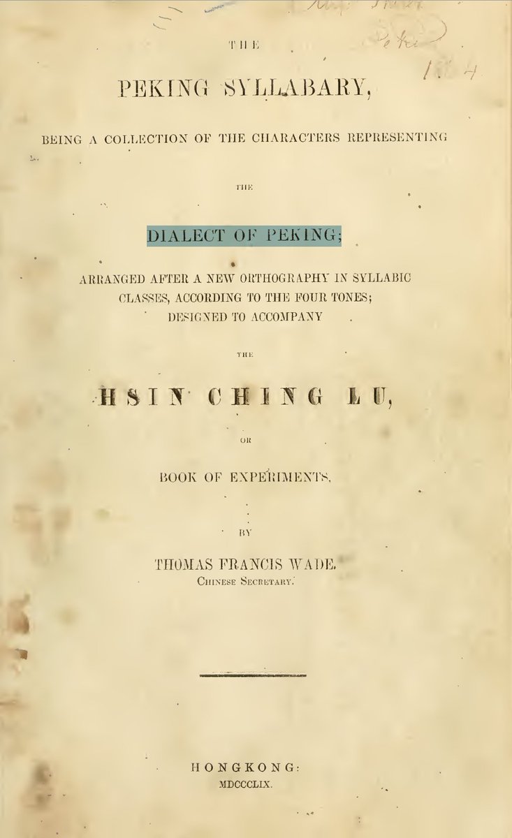 “the first of a series of contributions to the study of Chinese,” which was published in Hong Kong in 1859 [Fig. 1]. By “Chinese,” he means “the Peking dialect” [Fig. 2]. Hong Kong appears in the 309 entry of the T’ien 天 category. The original Chinese entry goes – 颳西北風的日子