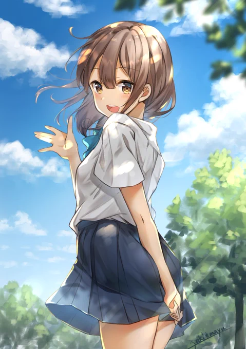 「明日もここで待ってるね!」 