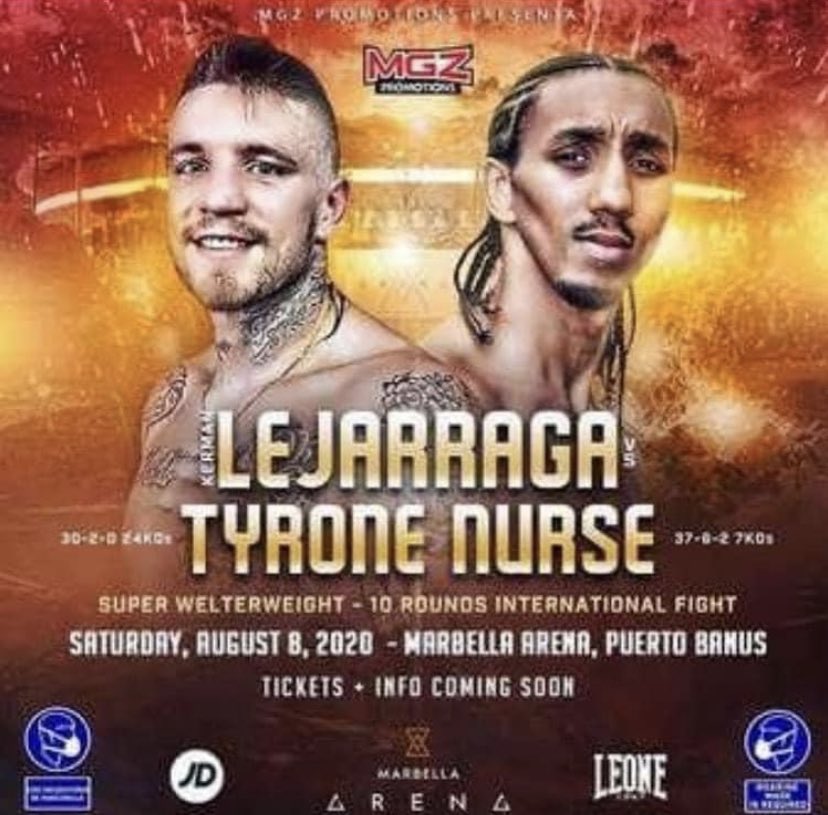 Good luck to @TyroneNurse tonight when he fights in Spain against hard hitting Kerman Lejarraga 🥊