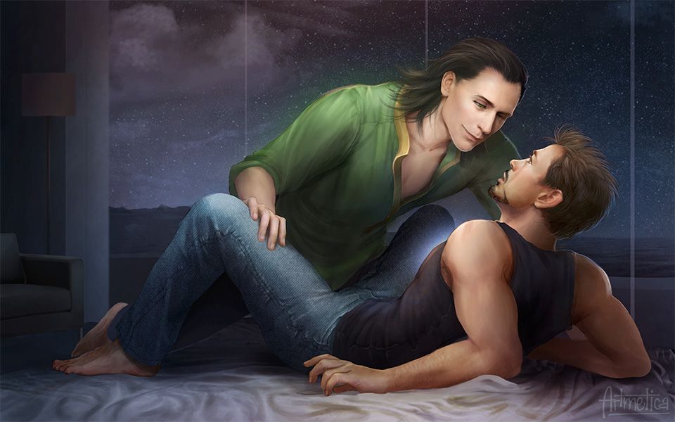 <a href="/GiaPaige/">gia ʕ⁎̯͡⁎ ʔ༄</a> I was looking for a good Loki gif but I came across some breaking news: Loki and Tony Stark alive in the the quantum realm.  Cap really got a whole new timeline going!