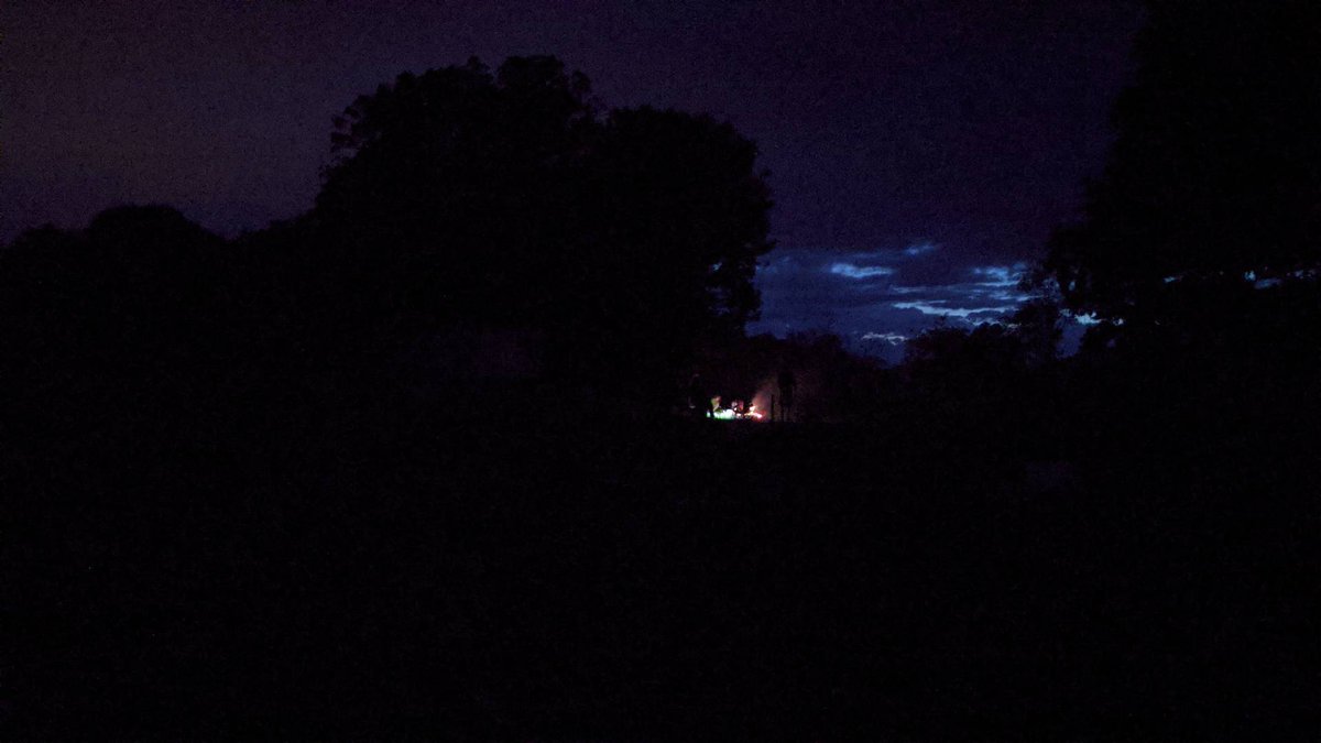 DouseDominic's tweet photo. The dark looming purple sky with pockets of lights poking through
#lockdownview https://t.co/zapmjACX0x