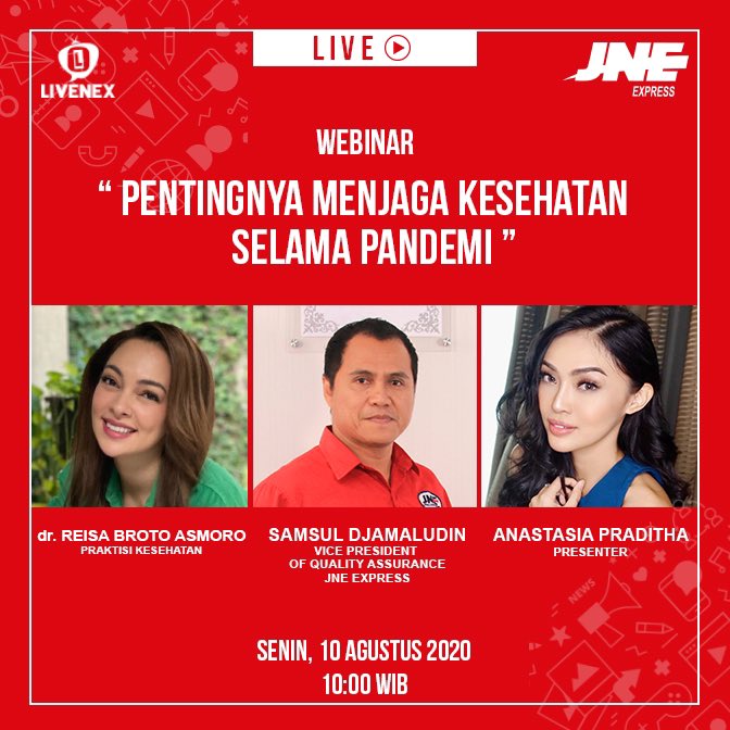 Hallo semuanya, selamat berakhir pekan 😊 .
Senin besok saya yang akan memberikan tips - tips secara livestreaming, bagaimana kalian dapat menjaga kesehatan selama masa pandemi ini.
Jadi jangan kemana mana di tanggal 10 Agustus dan langsung aja ke :
https://t.co/hA0AwNcPoH https://t.co/u8zezpCt0A