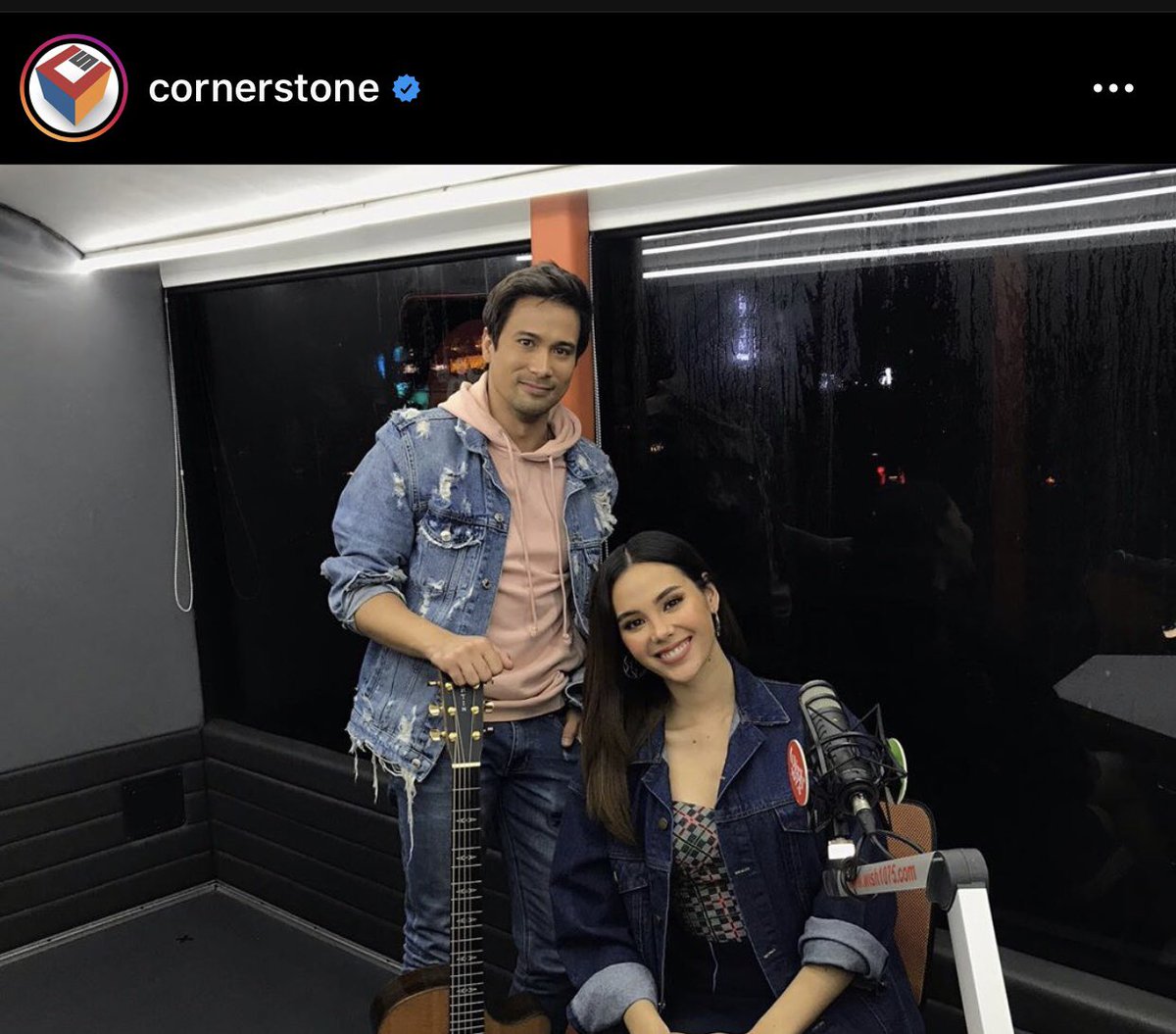 Couple Goals!!! ❤️❤️❤️ Abangers for  Catriona Gray & Sam Milby perform #WereInThisTogether  live on the Wish Bus to benefit Cat’s Young Focus family.

Spreading Kindness as Always, CatSam 💕🥰😍

#catrionagray
#sammilby
#cornerstoneentertainment