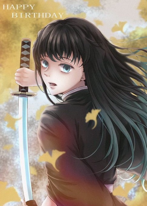 なれ子さんがTwitterに投稿した時透無一郎(鬼滅の刃)のイラスト。