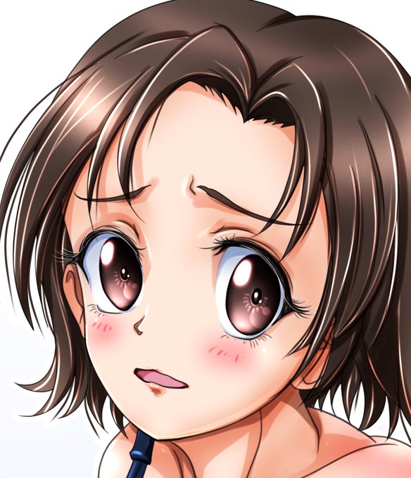 夕方あげ〜スク水・澤梓ちゃん〜😊 