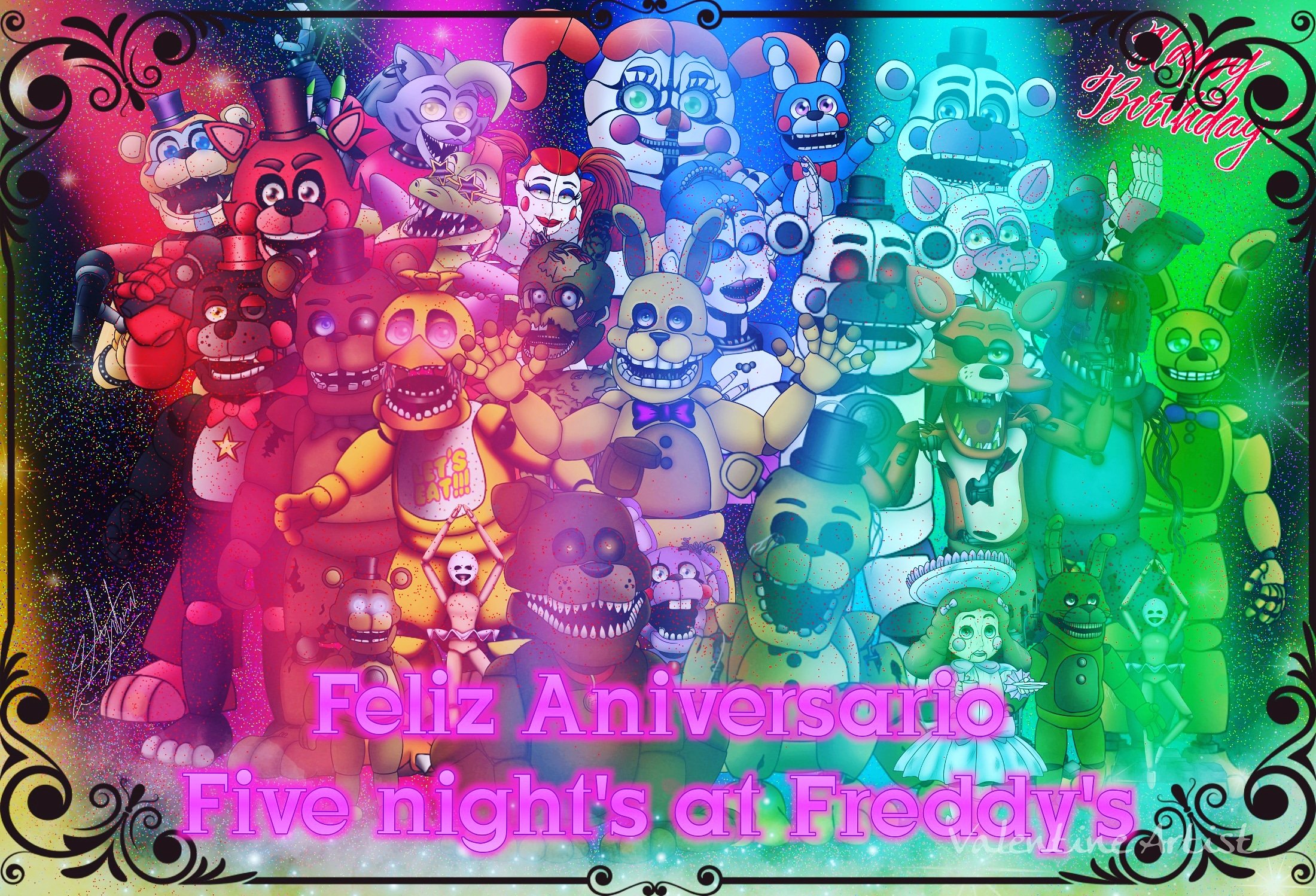 Sweet Dreams] Fnaf 5 Year Anniversary Celebration! : r/fivenightsatfreddys