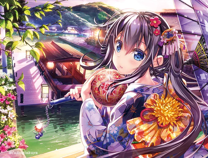 絵師100人展10では描きおろしイラストを使用した
スタンドアクリルホロカードを作って頂きました☆
卓上に飾れるお手頃サイズのキラキラ輝くアクリルカードです^^ 実物はとっても綺麗なので会場に行かれた際はぜひ探してみてください☺️ #絵師100人展 