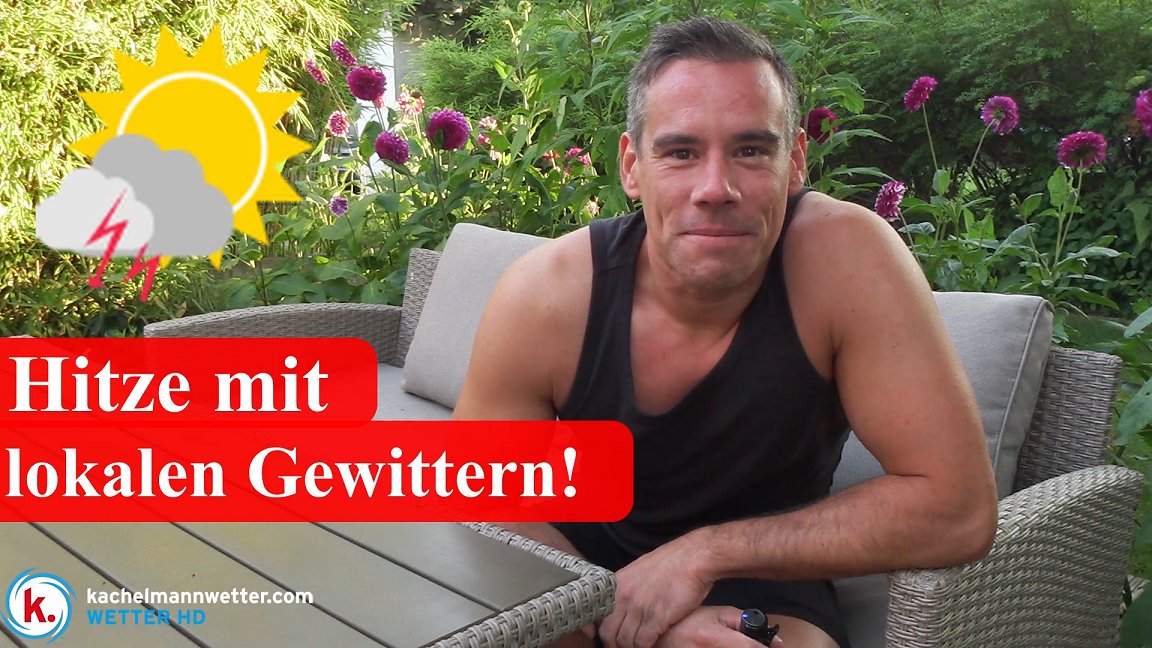 Kachelmannwettr's tweet photo. Heißer Wochenstart mit nur örtlichen Hitzegewittern

Es geht bis mindestens Mittwoch sehr heiß weiter, bis dahin punktuell mal kräftige Gewitter möglich. Mehr Bewegung könnte ab Donnerstag reinkommen: https://t.co/P3uQGwRloU /FR https://t.co/nGceK5xdMu