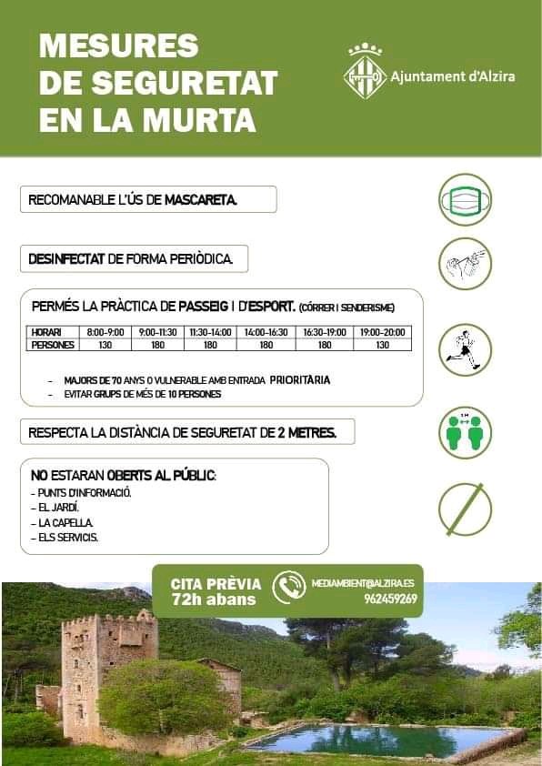 📢 ATENCIÓ
Davant les altes temperatures d'este cap de setmana 🌞🥵