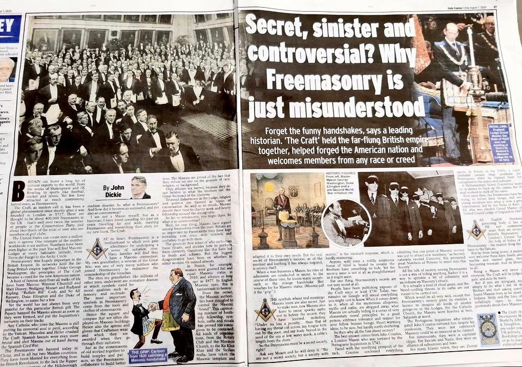 Freemasonry is in the press yet again, showing the benefits of being a member and the good work we do within local communities. Like and retweet the good news! <a href="/LeicsFreemasons/">LeicsRut Freemasons</a> #Freemasonry