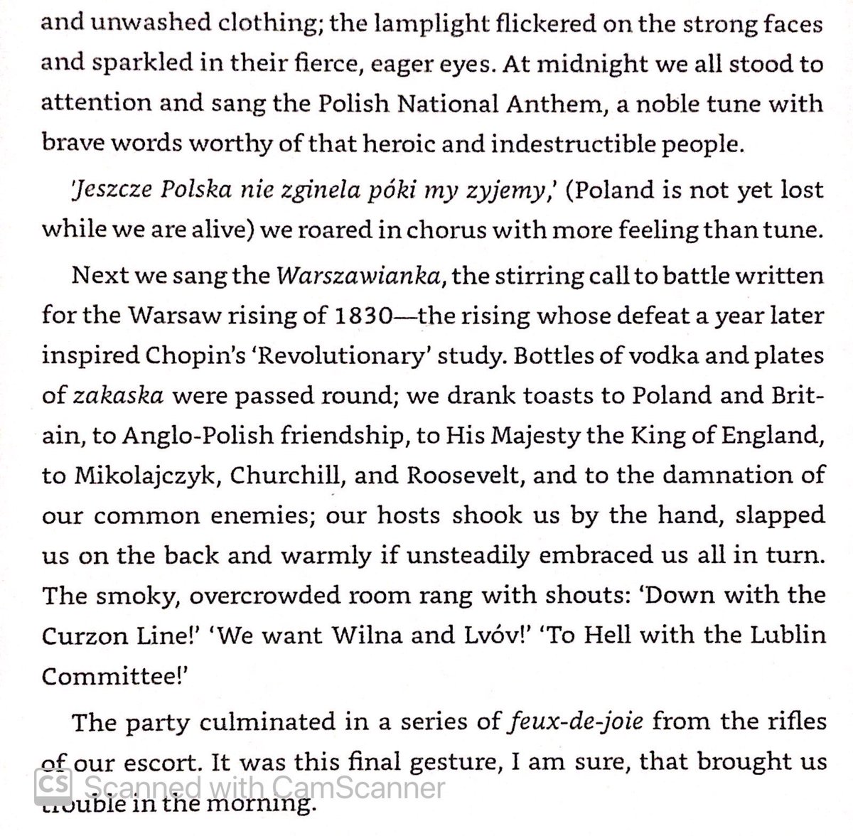 The Poles during WWII refused to accept that Vilnius & Lvov (ruled by Poland prior to the war) had been given to Lithuanians & Ukrainians respectively.
