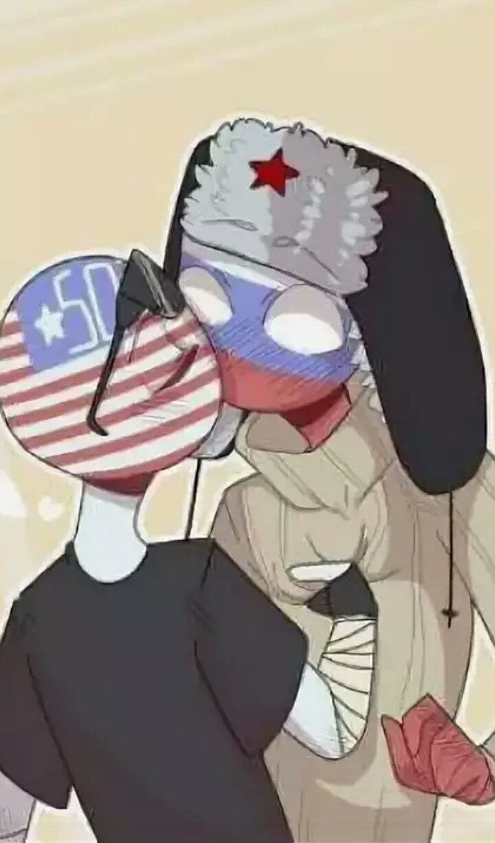 картинки countryhumans россия и америка