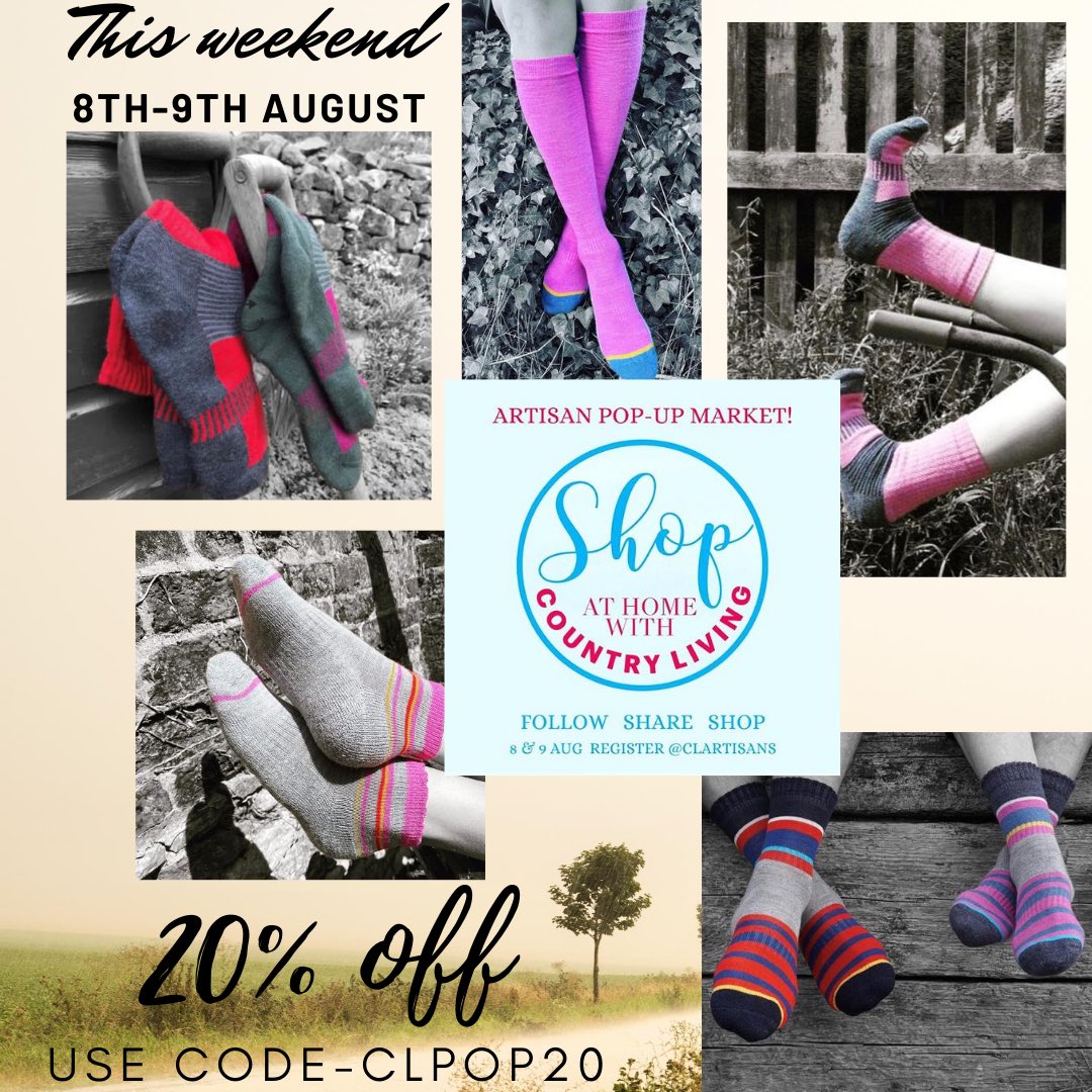 PITTCHsocks's tweet photo. Country Living Artisan Pop Up this weekend. Unique brands and special offers..go take a look online https://t.co/tM5FCIkjIR