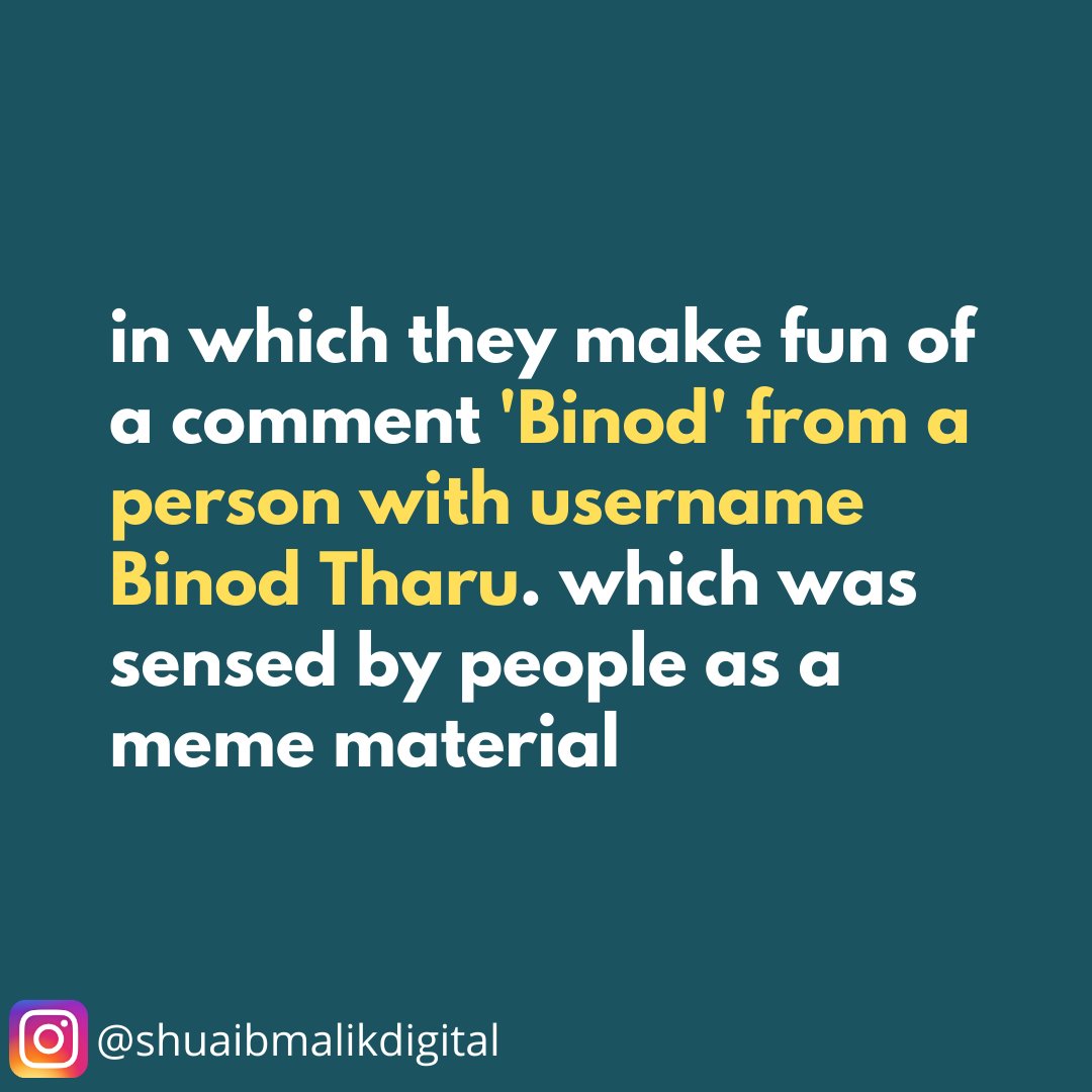 ShuaibDigital's tweet photo. #BinodArmy #binodmemes #binod #Binodians #Trending https://t.co/sGM5TnQe7i