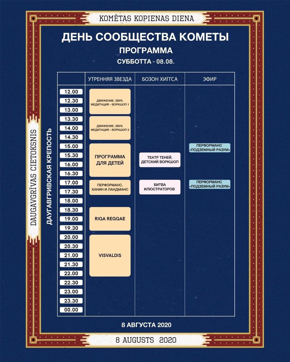 Šodien Kopienas dienā aicināsim svinēt un atdzīvināt Daugavgrīvas cietoksni kā kultūras, domāšanas un kopienas vietu. Programma 👇