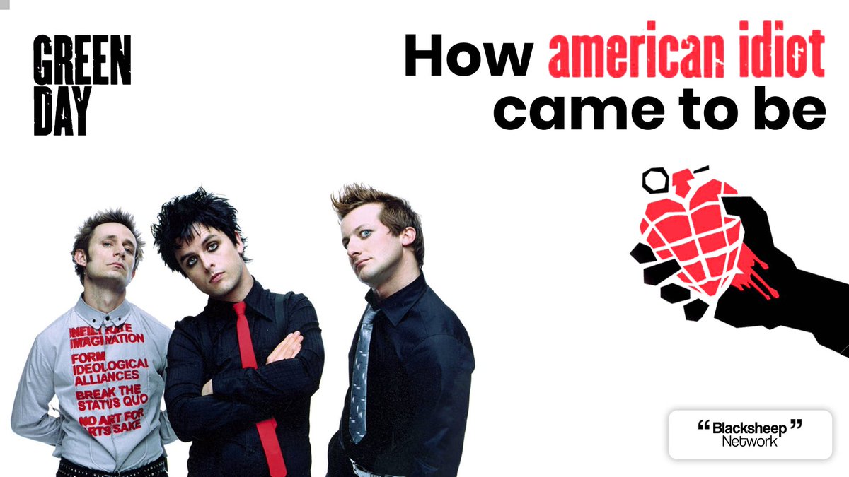 BlksheepNtwrk's tweet photo. https://t.co/RzbUXi5zyf
The Saving Grace of Green Day #music
“Anything that’s successful is a series of mistakes.” – Green Day
#BlacksheepNetwork #Breakingodds #GreenDay #Americanidiot https://t.co/QO5OuMwsNS