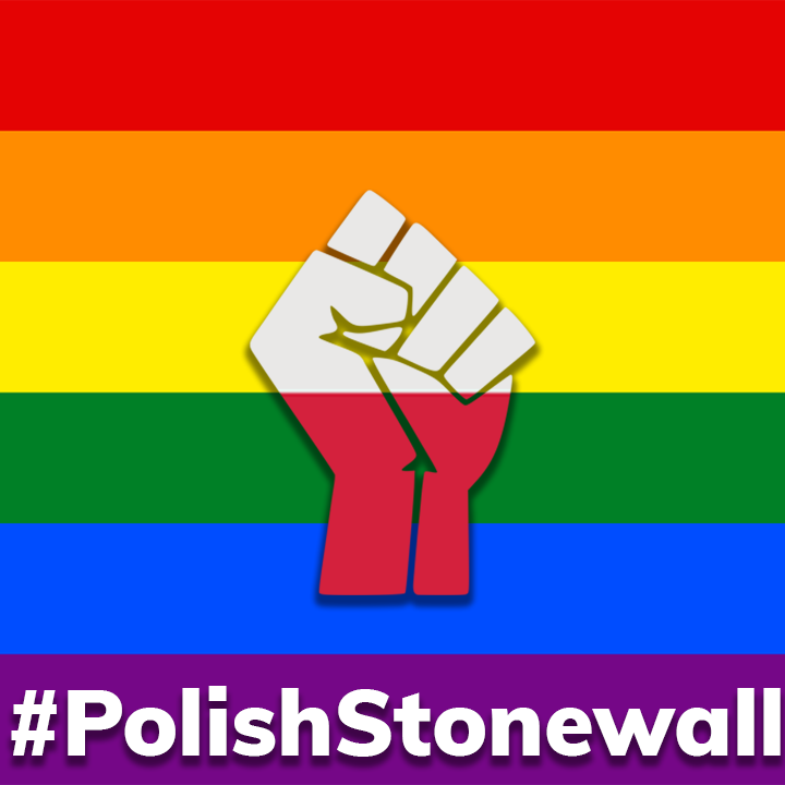 Mlodzi_Razem's tweet photo. Nie odpuścimy, będziemy walczyć. Stonewall was a riot! Warszawa 7/8/2020 także!

Pokażmy światu, że w Polsce nadszedł czas walki. Dołączcie do akcji #PolishStonewall. Wrzucajcie zdjęcia z przygotowaną przez nas grafiką, unieście zaciśnięte pięści. Dołączcie do walki! https://t.co/9CjYohQNWv