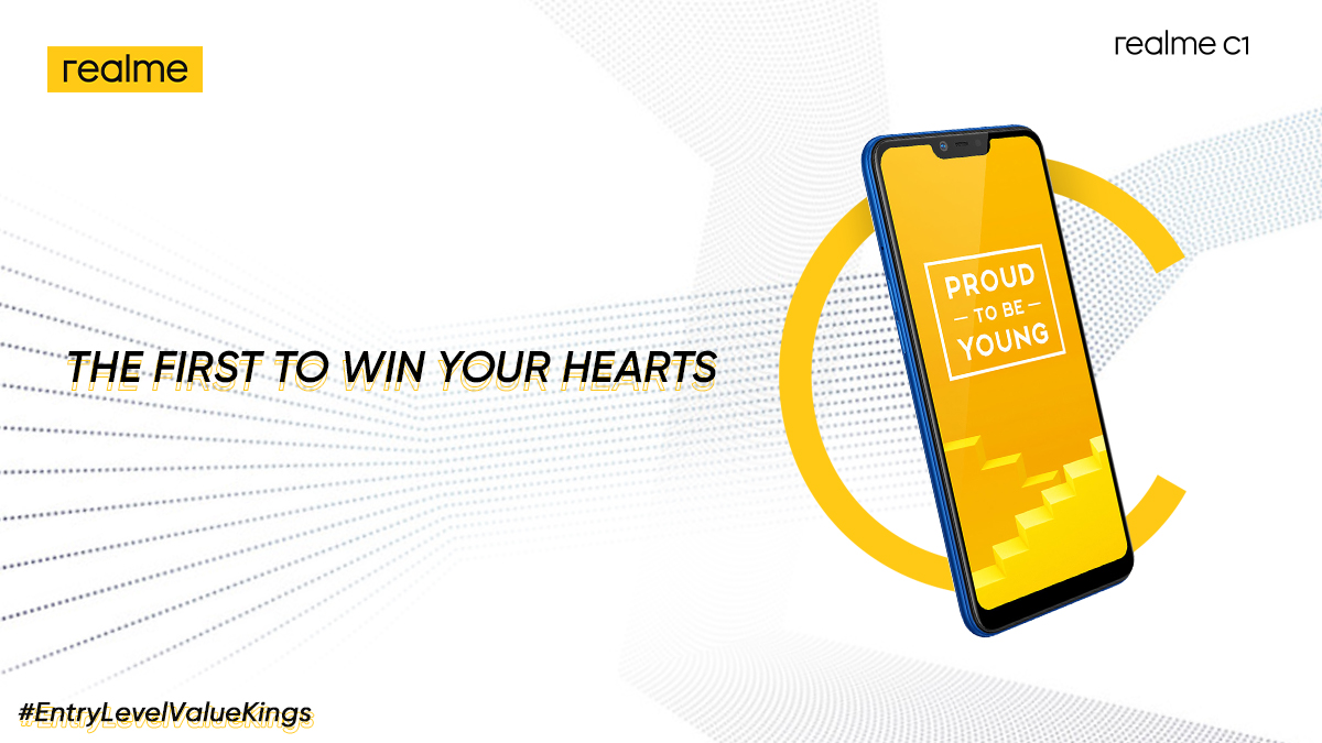 realmeIndia's tweet photo. The first smartphone of the #realme C series, #realmeC1 laid the foundation for:
👉 Non-stop Entertainment
👉 Exceptional Quality
👉 Great Value
We are ready to add more exciting models to the #EntryLevelValueKings. Stay tuned! https://t.co/pHrXtQpICL