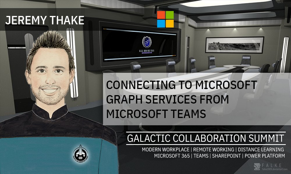 collabsummit's tweet photo. Jeremy Thake for the #GalacticSummit: "Connecting to Microsoft Graph services from Microsoft Teams"
If you've missed this session, log in with your credentials and click on the "Watch live stream".
Enjoy it! 👉 https://t.co/nXRXQmfoVS
#CollabSummit
#CommunityRocks https://t.co/JCdiBJtm6F