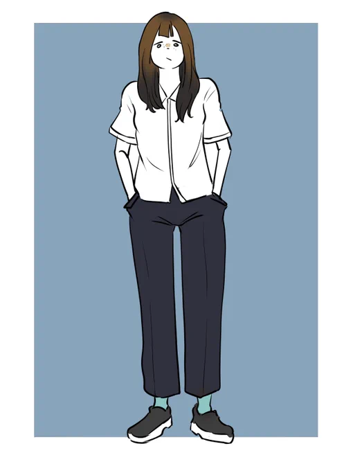 ファッション的なイラスト。 