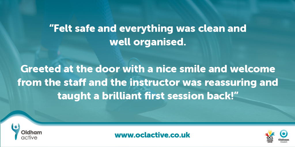 OldhamActive's tweet photo. We love hearing from our members 💙
Here's some more great feedback we've received since reopening 👇
Thank you Adele 🤗 https://t.co/vk8m2JqGqa