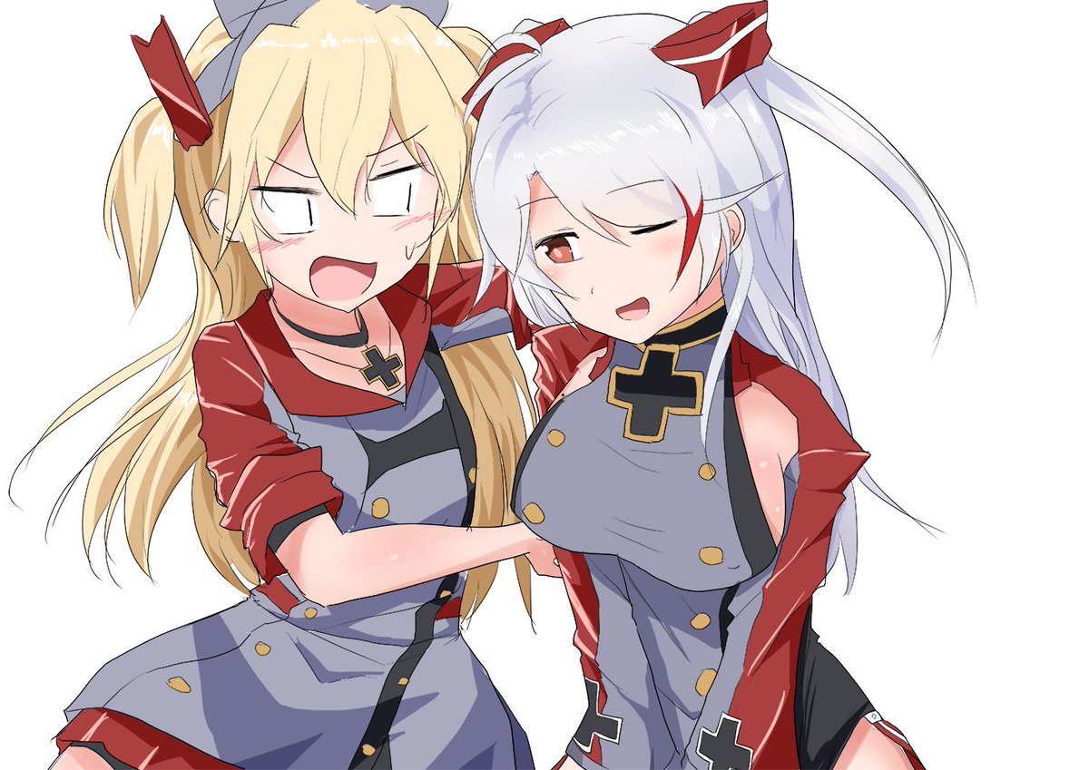 アズレン アズールレーン アズレン オフのアドミラル ヒッパーとプリンツ オイゲン プ トロ Skeb受付中のイラスト