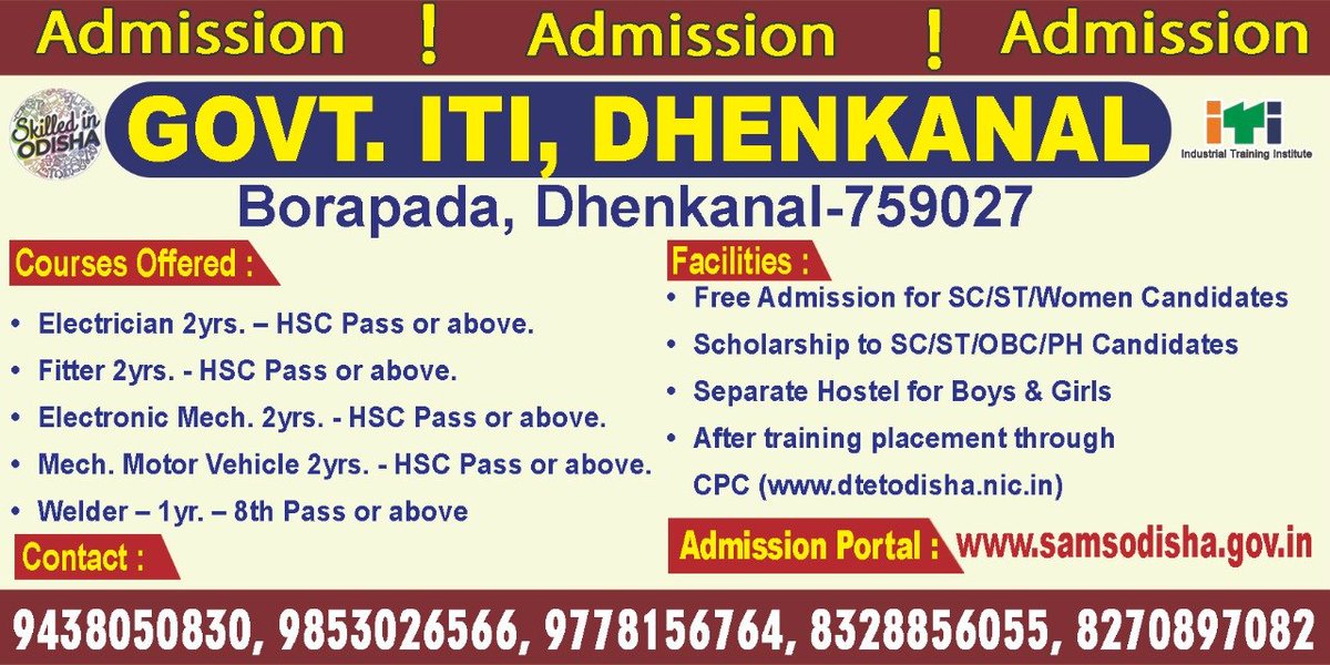 Govt ITI, Dhenkanal tweet media