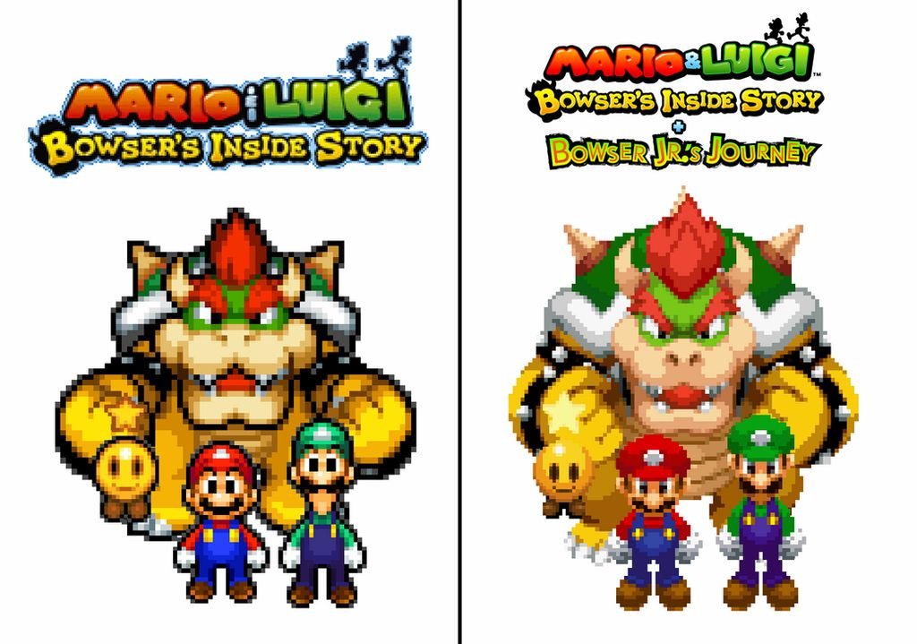 I need a Mario \u0026 Luigi game on Nintendo. mario and luigi bowser in...