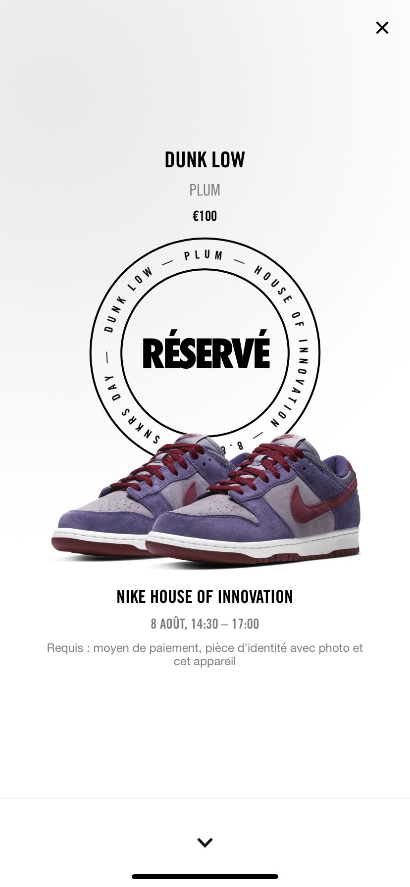 Stashed SNKRS on Twitter: "Nike Paris is dropping pairs via SNKRS Passes that are only accessible to people in a specific zone (like we It's pretty much a SNKRS Stash but