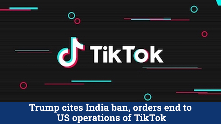 indicanews1's tweet image. Citing India’s ban on the Chinese app TikTok, President Donald Trump.
bit.ly/2PDIj9y

#indicanews #Citing #Indias #ban #ChineseBrands #chineseapps #TikTok #President #DonaldTrump #ordered #American #Companies #businessgrowth #dealings #effectively #lifeblood #USA