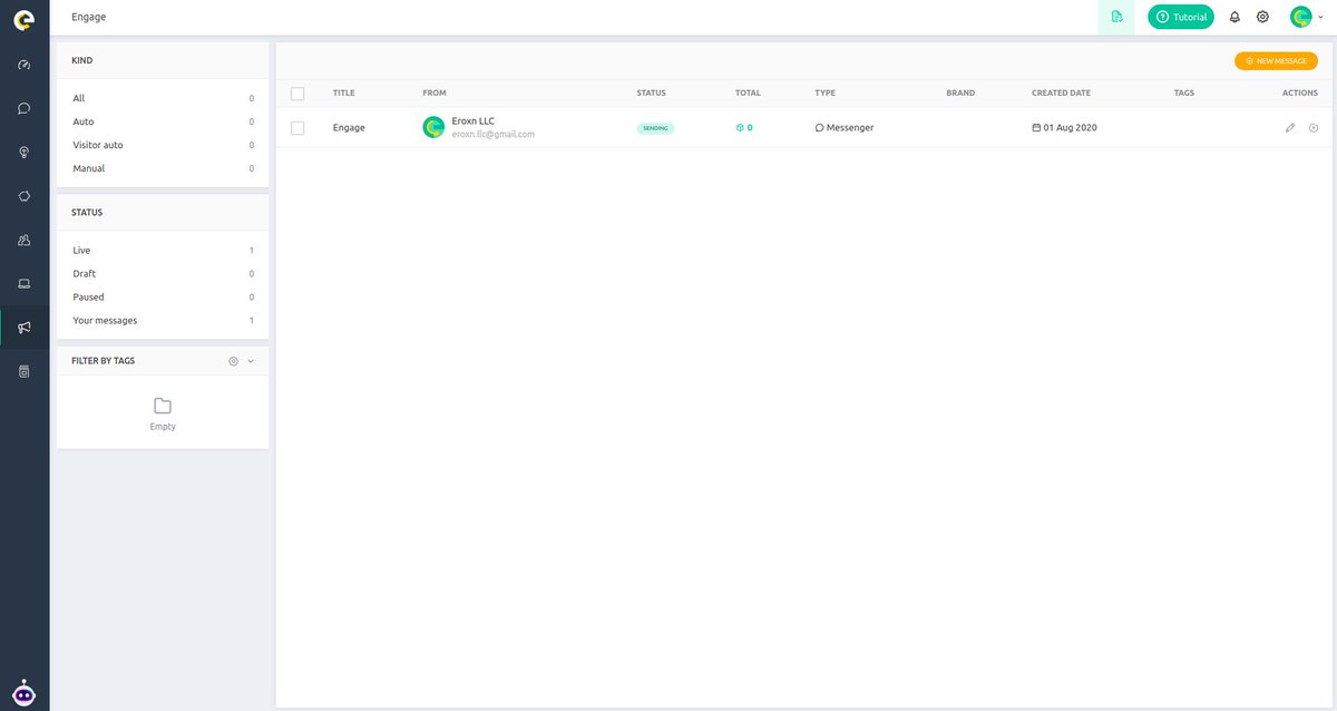 Automated engagement tool

Connect to your customers in a whole new way with Eroxn! 
Eroxn will help you to reach your customers even you are away for holiday. You can set automated emails and reply and reach your customer everywhere, anytime!