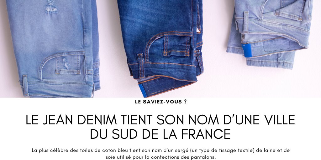 PossibleFrance's tweet photo. Le saviez-vous - Aujourd'hui on vous donne une anecdote sur un indispensable de notre dressing ! 👖 Belle journée à tous #EnModePossible https://t.co/FzVIoBVhZw