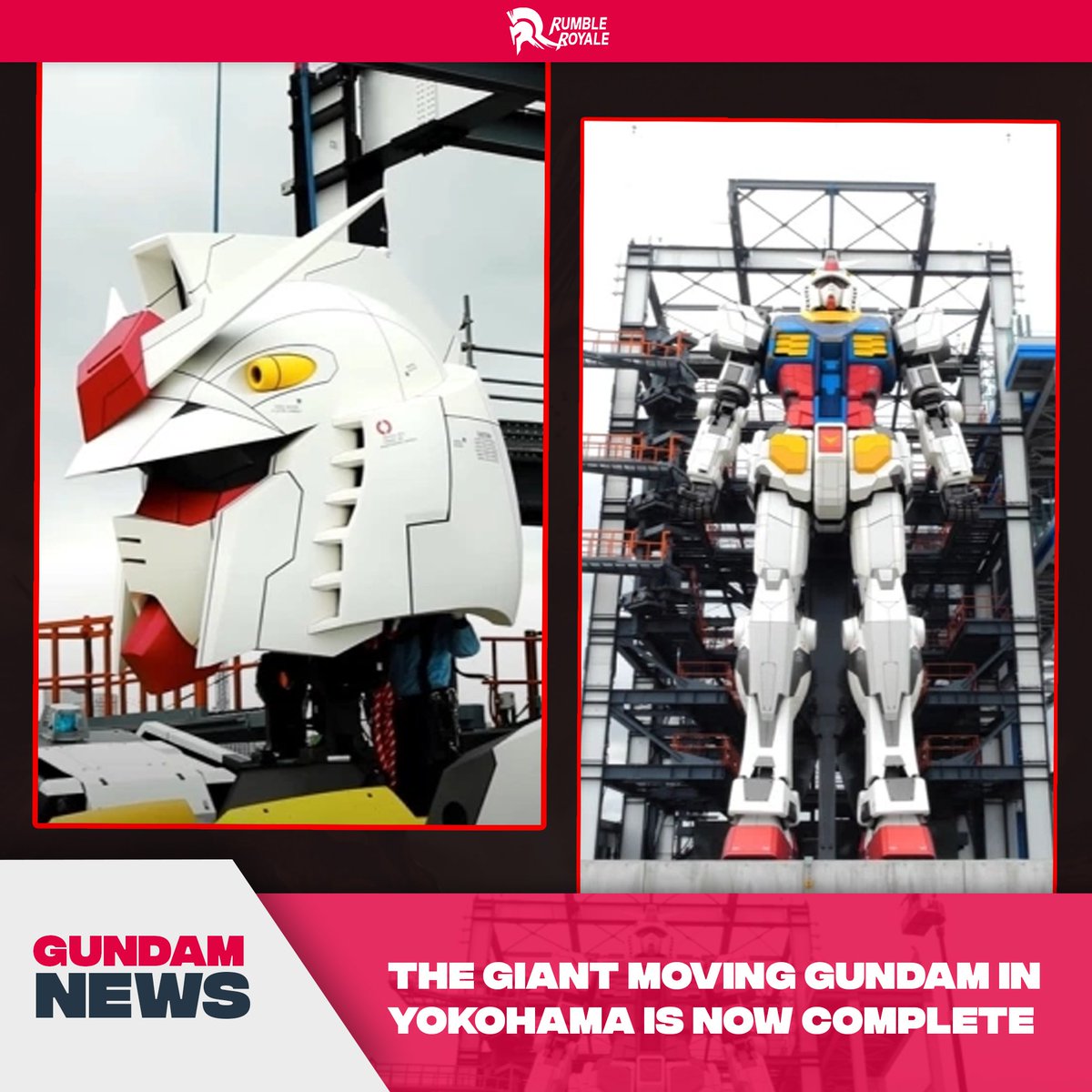 Rumble Royale Grandpa Rx 78 Gundam Roughly 55 Pounds This Life Size Gundam S External Construction Was Finished On July 29 In Yokohama The Grand Opening Will Be Sometime In October