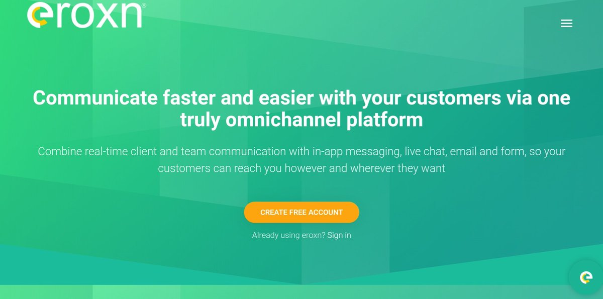 Communicate faster and easier with your customers via one truly eroxchannel platform

Combine real-time client and team communication with in-app messaging, live chat, email and form, so your customers can reach you however and wherever they want