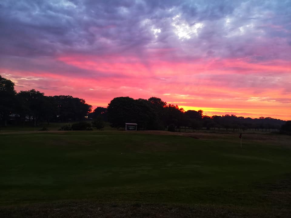 northshorehotel's tweet photo. @LincsSkies  a couple of great pictures of sunset over the course taken thanks to  Danni-Lea Sandland https://t.co/s8gPwWOnKj