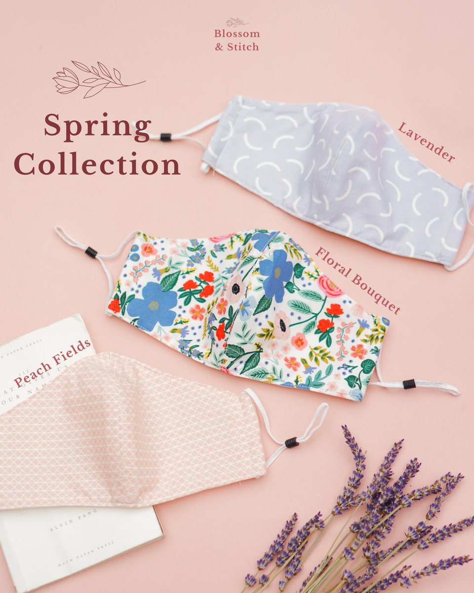 blossomstitch's tweet photo. Good news! Our spring collection now comes with adjustable straps as well! 🌸⁠✨
⁠
⁠✨ 2-ply⁠ reusable mask w/ filter pocket⁠
✨ Comes with 1 pm 2.5 filter sheet / mask⁠
⁠✨ 150 php only ⁠
⁠
Slide us a DM for your orders. Stay stylish and safe 🌸✨⁠ https://t.co/Ybs3TNUNKG