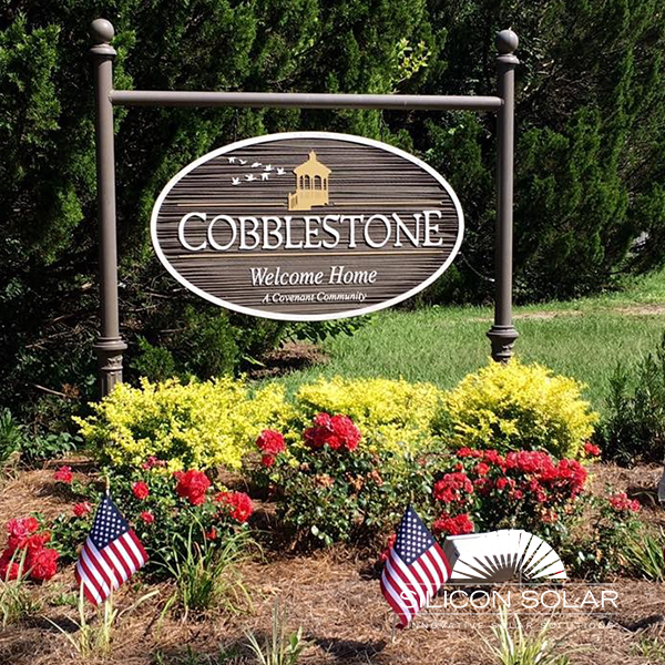 Silicon_Solar's tweet photo. Did you know that our #GenLight Solar Sign & Flood Light only takes 15 minutes to set up? Thanks to the Cobblestone community for trusting us to keep your neighborhood bright! 💡
Light up your sign here: https://t.co/LIJWVx4UHB
#GenLight #solarlight #sunpowered #renewables https://t.co/QN9B9dtNRO