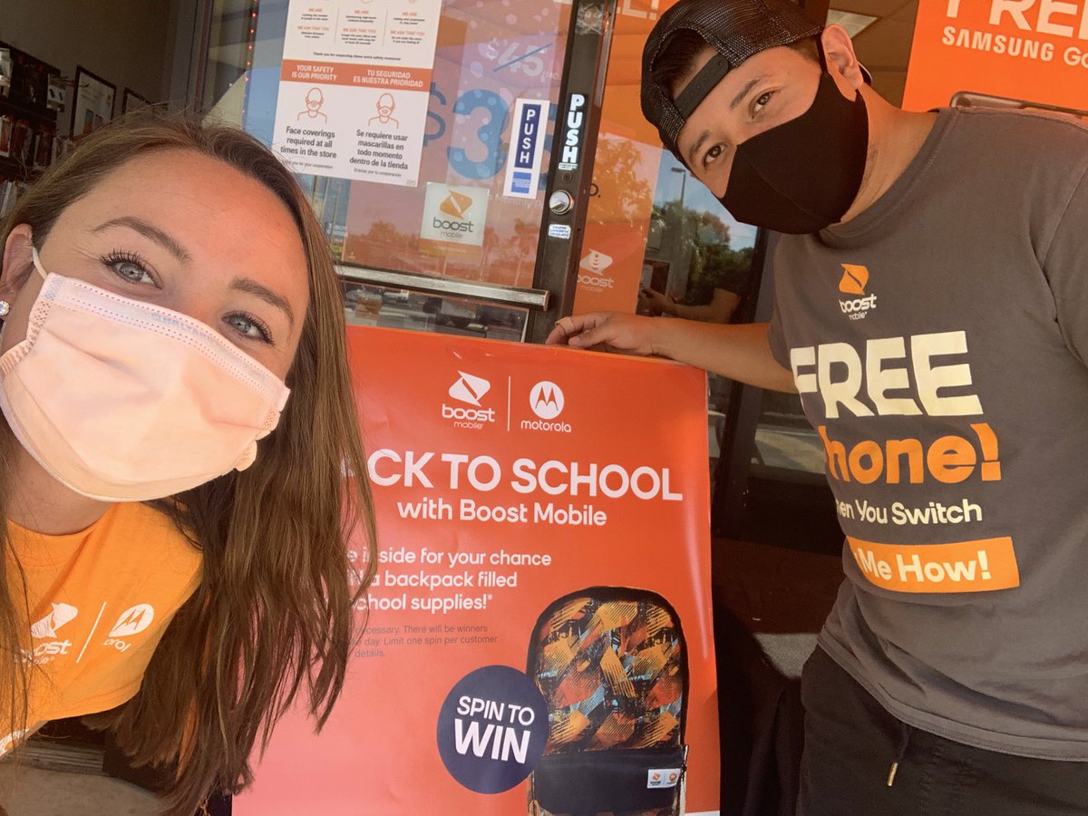 khboostmobile's tweet image. Come spin to get your FREE back to school backpack and lots of other prices!! #Boostnation