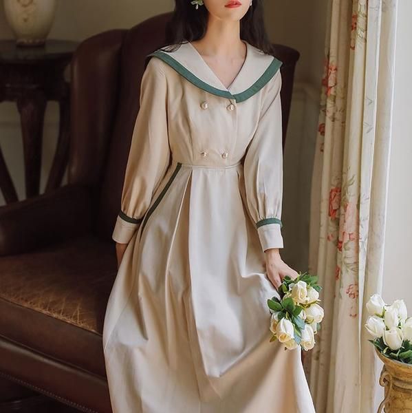 Manusmachina 露に潤う文学少女ワンピース T Co 0dhlbvppuu クラシカルな装いで季節の訪れを感じさせてくれるワンピース 大きめの襟とハイウエストなスタイルが文学少女を連想させる どこか儚げで凛とした雰囲気が漂うアイテムでお出掛けを楽しん