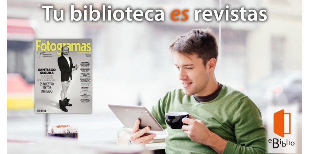 CCBiblio's tweet image. Consulta desde #eBiblio diversas revistas de todo tipo de temáticas: #cocina #decoración #viajes #tecnología #vidasaludable #cine...
Consulta los números disponibles desde tu comunidad autónoma ow.ly/HXPt30r3jgT 
#bibliotecas #préstamodigital @fotogramas_es