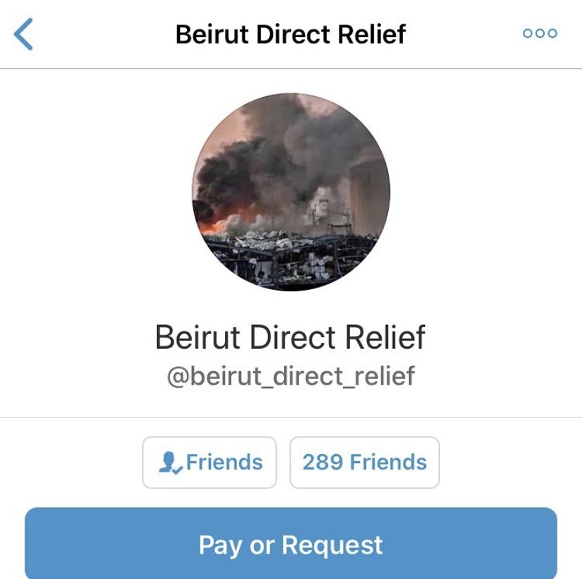 babytajine's tweet photo. Organizing cash for some folks on the ground in Beirut who are going to be directly providing cash relief to folks affected in Lebanon. Please send cash to Venmo @beirut_direct_relief https://t.co/gE6iwhTY0J