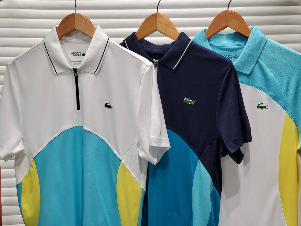 lagranviapr's tweet photo. ¡Nada mejor que una polo cómoda! Éstas de Lacoste Sport fueron diseñadas contigo en mente; secan rapido, su tela es liviana y estira.
#lacoste #lacostesport #polos #puertorico #lagranviapr #poloshirt https://t.co/tWkgSzigbF