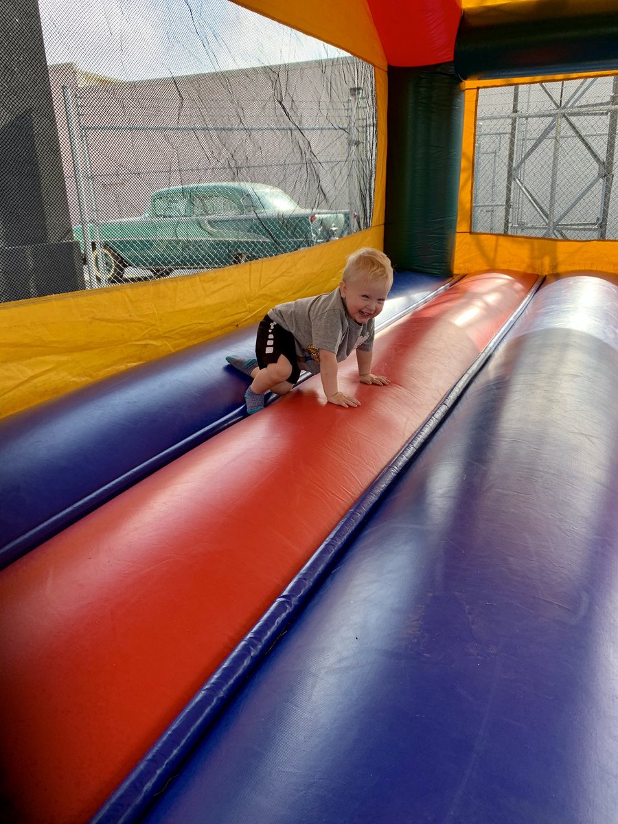 Nothing is better than a bouncy house! ☺️ #CaringforTeachers #MattsAutoFM