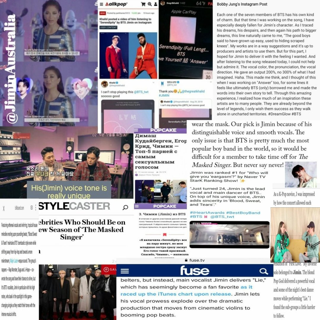  #JiminVocalsJimin has been a standout vocalist of BTS since debut days.He has always captured the hearts of fans and gp with his vocal color, range and his smooth, unique vocals.This thread will focus on the industry professionals who have been mesmerized by Jimin's vocals.