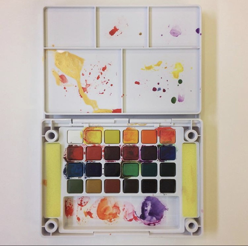 ArlenesArtist's tweet photo. #ArtTalk is reviewing #KoiWatercolor Pocket Field Sketch Box Sets and letting us know its #OKtobewrong. https://t.co/w3BgP4JGxd #artblog #everythingcreative #arttalkblog #watercolorset #koiwatercolors #creativeny #artsupplies #creative #artlovers #artsupplystore #artmaterials https://t.co/pQWKnPXsvb