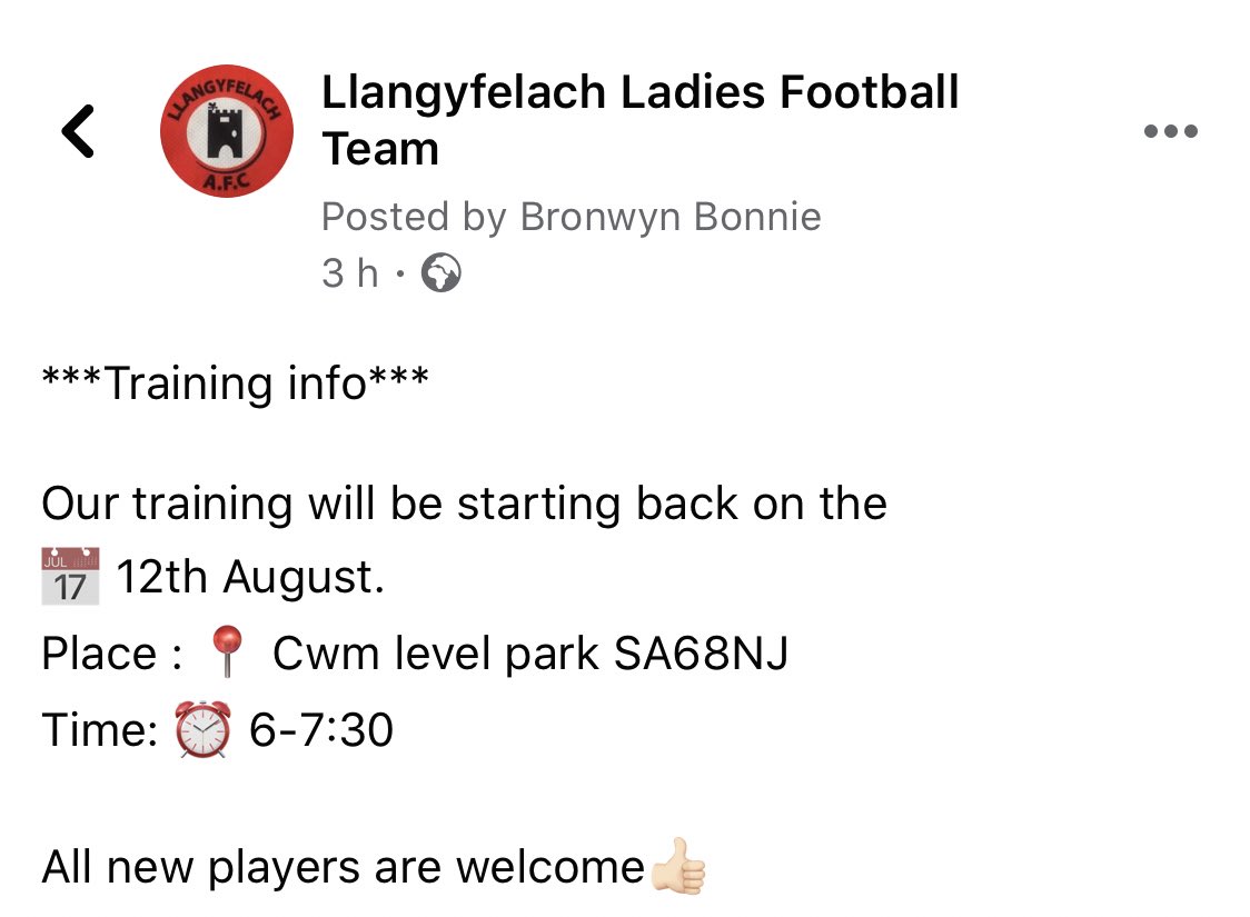 Llangyfelach Ladies (@llangyladiesafc) on Twitter photo 
