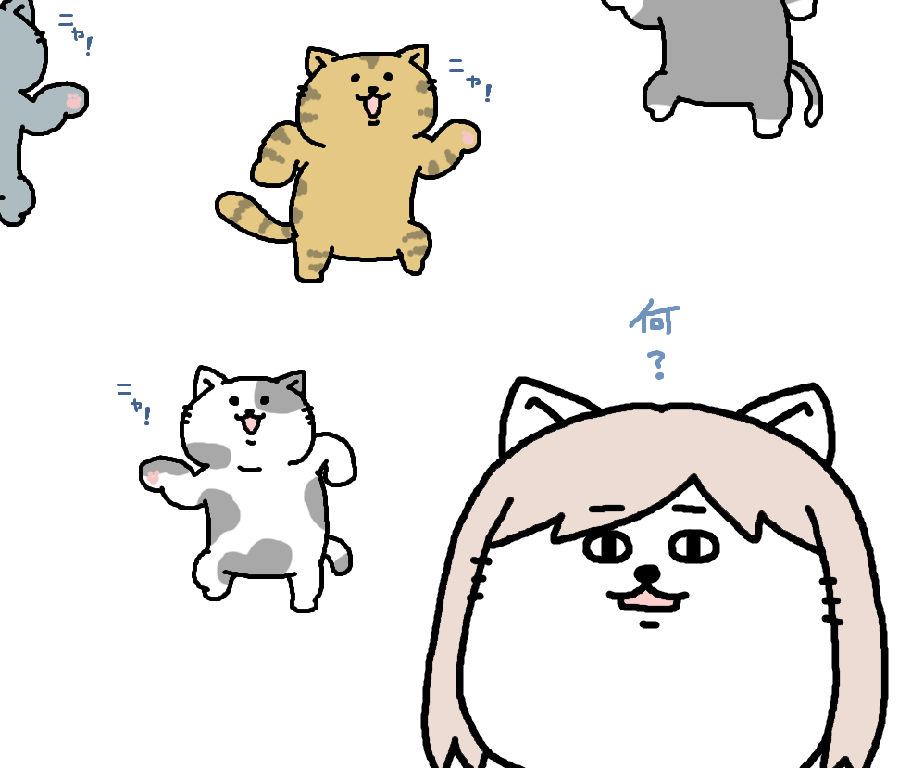 #世界猫の日 
#WorldCatDay
ねこねこねこねこねこたっぷり 