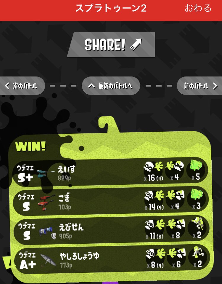 今日のリグマもこれだった 
