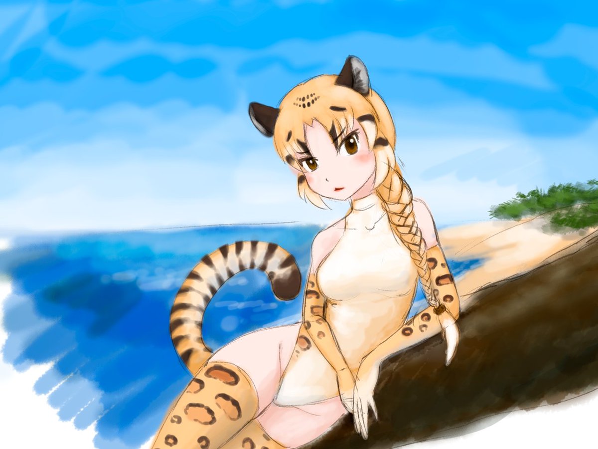 Tails ウンピョウ 水着バージョン 世界猫の日 けものフレンズ けもフレ Tails ウンピョウ 水着バージョン 世界猫の日 けものフレンズ けもフレ